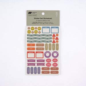 2026 Hobonichi Accessories: TSUKI no IRO - Sticker Set (Schedule)