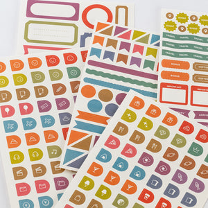 2026 Hobonichi Accessories: TSUKI no IRO - Sticker Set (Schedule)