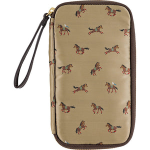 2026 Hobonichi Drawer Pouch: Small Drawer Pouch (Bow & Tie - Galloping Horses)