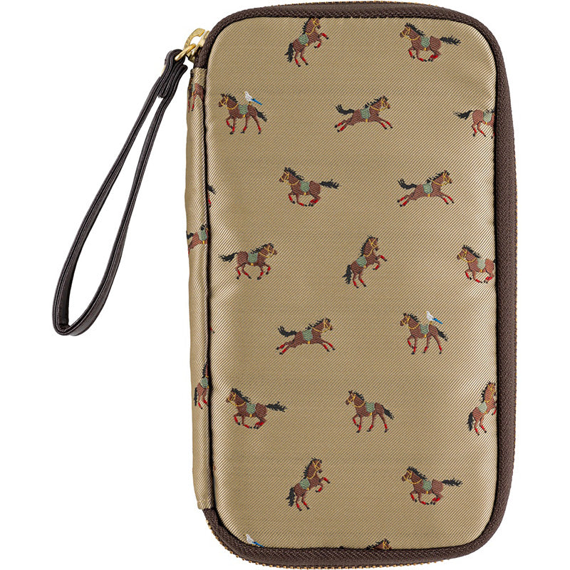 2026 Hobonichi Drawer Pouch: Small Drawer Pouch (Bow & Tie - Galloping Horses)