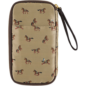 2026 Hobonichi Drawer Pouch: Small Drawer Pouch (Bow & Tie - Galloping Horses)
