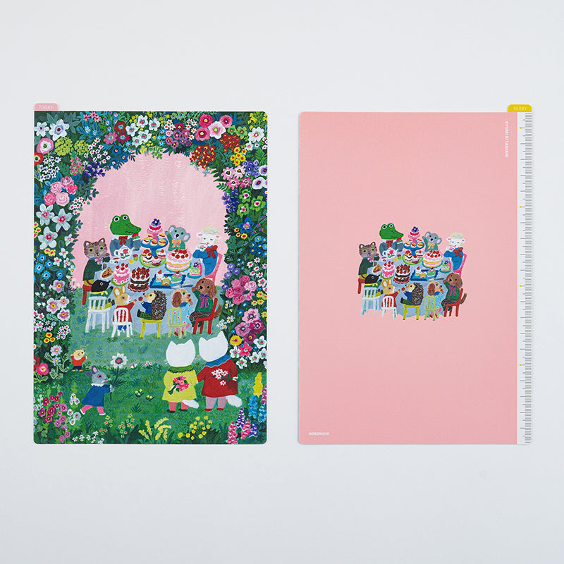 2026 Hobonichi Accessories: A5 Pencil Board: Yumi Kitagishi - In the Garden
