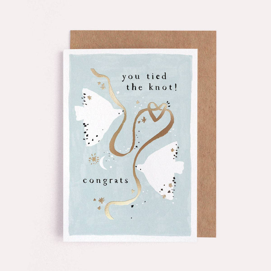 Sister Paper Co. - Tied the Knot Wedding Card | Luxury Wedding Greeting Cards