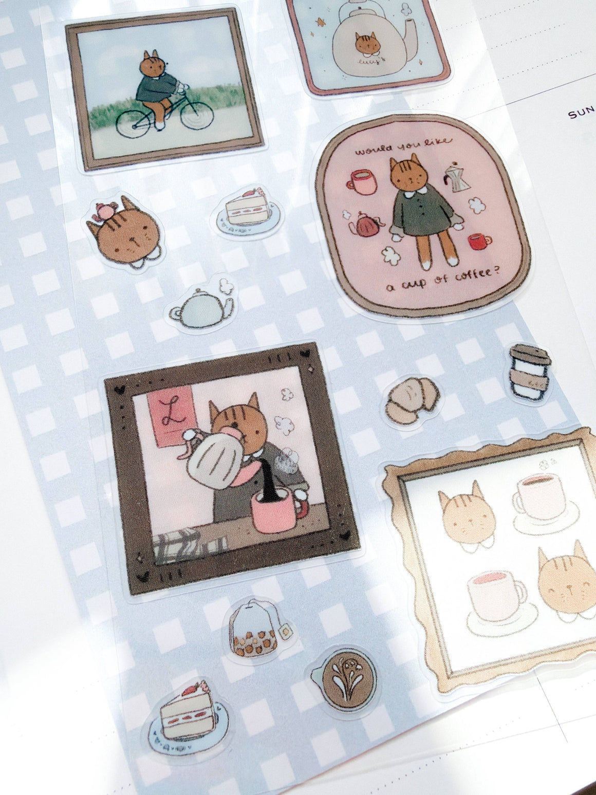 Kuboandlucy x Dana Ate Oatmeal Sticker Sheet - Lucy's Cafe