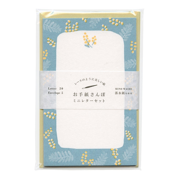 Furukawa Paper Co. Mini Letter Set - LT653 Mimosa Flower