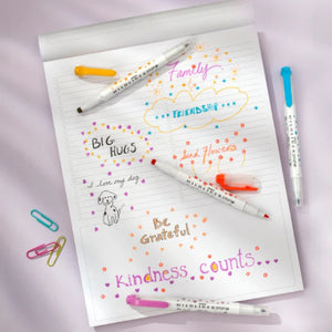 Zebra Mildliner Dual-Tip Stamp Marker - Set of 5