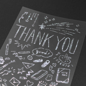 Midori Transfer Sticker Foil 2650 Thank You School