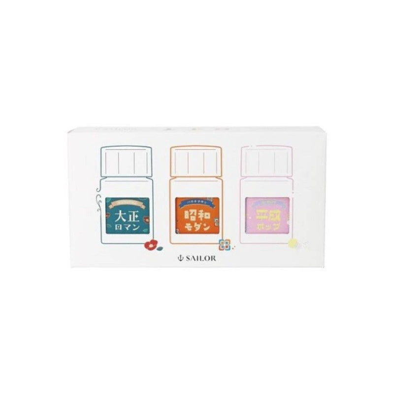 Sailor Profit Junior + 10 Retro MF Fountain Pen Set - Showa Modern