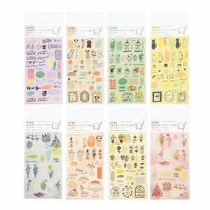 Furukawa Ltd Edition Clear Collage Stickers - Cat QS184