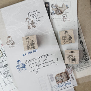 Black Milk Project Rubber Stamp - Mini Kuma Post - Delivery