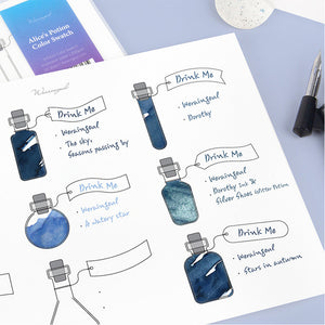 Wearingeul A5 Ink Color Swatch Paper - Alice's Potion