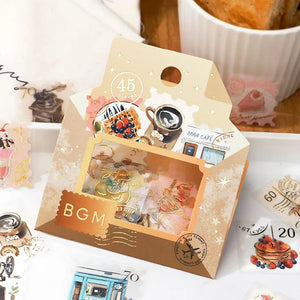 BGM Postage Sticker Flakes - Coffee Day