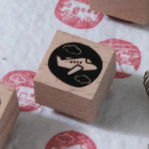 EileenTai.85 Rubber Stamp - Let's Go MINI SET - Mini Plane