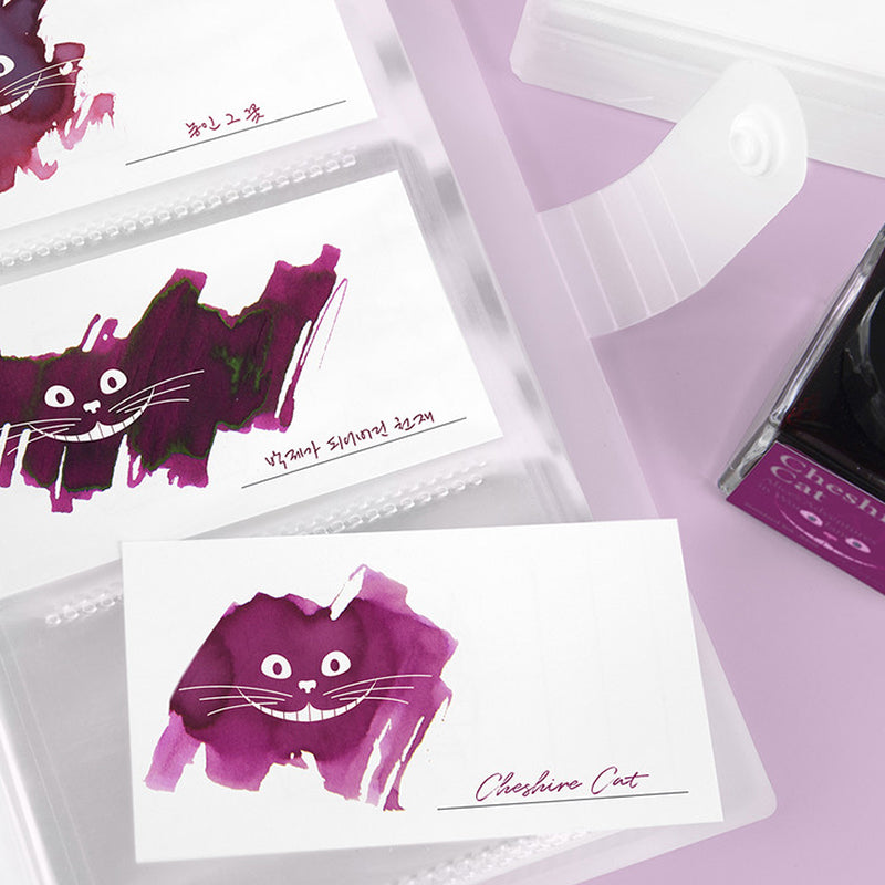 Wearingeul Ink Color Swatch Cards - Cheshire Cat Smile