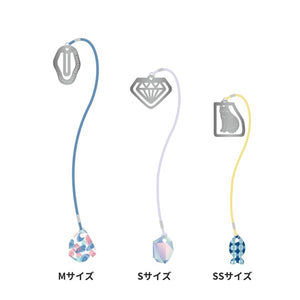 Marks Notebook Deco Clip Bookmark with Charm - Flower for B6