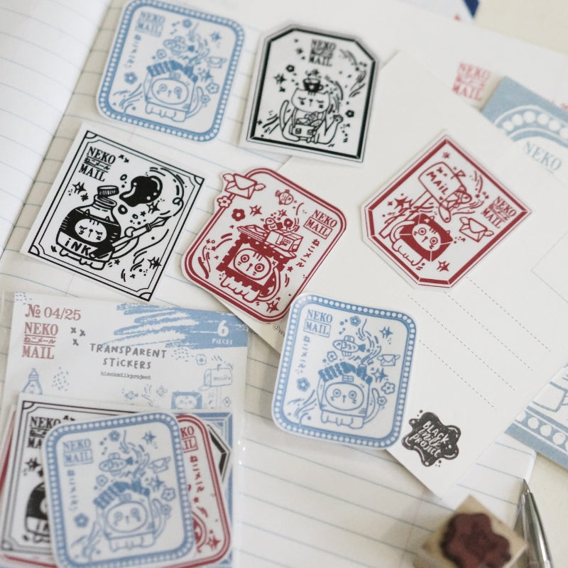 Black Milk Project Neko Mail - PET Label Sticker Pack
