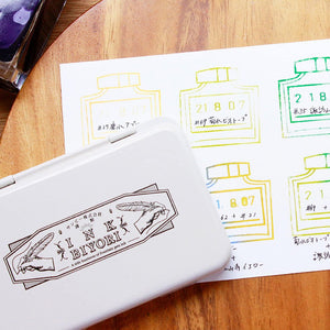 Sanby Ink Biyori Blank Stamp Pad For Fountain Pen Inks - LARGE