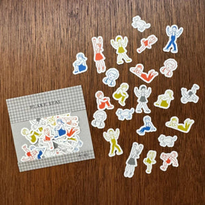 Mizushima x Masuko Eri Flake Stickers - Children FS-KD