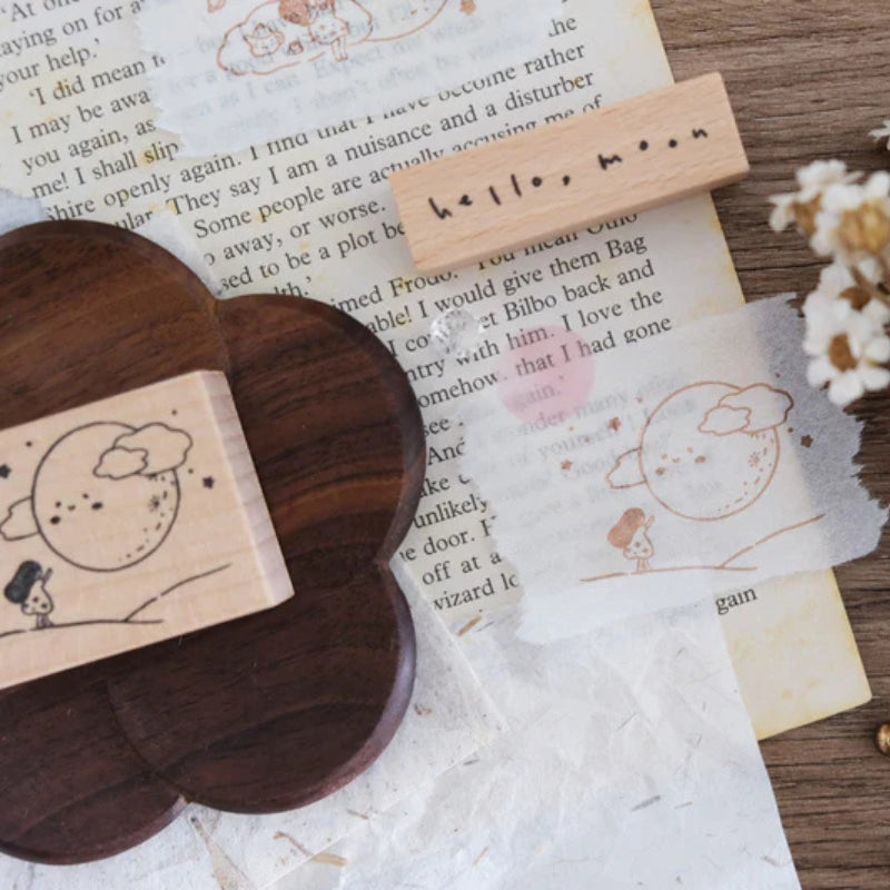 EileenTai.85 Rubber Stamp - Wave Hand