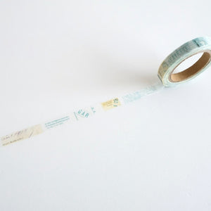 Yohaku Slim Washi Tape - L-023 Shirakabanomori