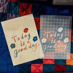 La Dolce Vita A6 Stamping Board - Today is a Good Day