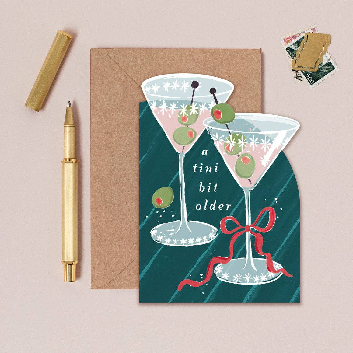 Sister Paper Co. - Tini Bit Older Martini Birthday Card | Birthday Cards