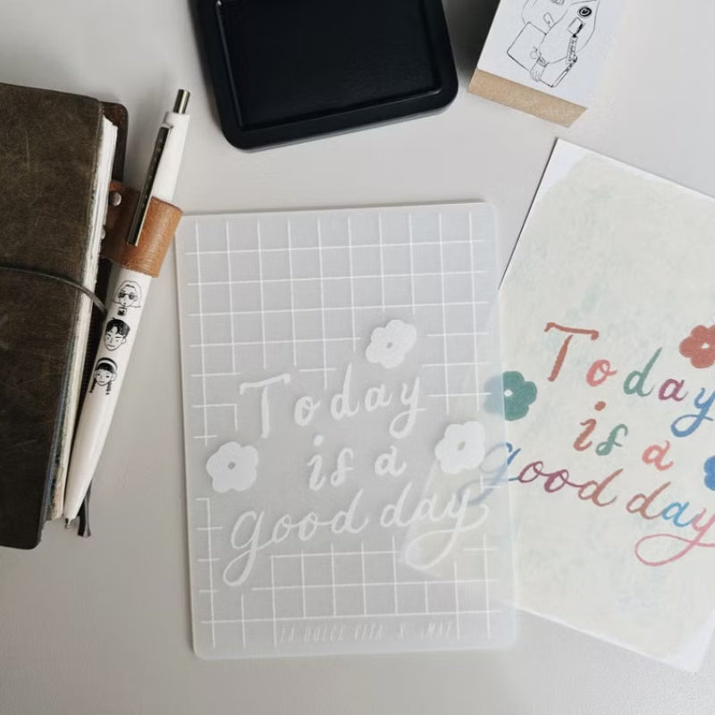 La Dolce Vita A6 Stamping Board - Today is a Good Day