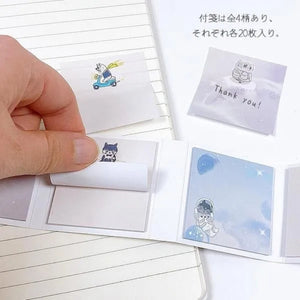 Shinzi Katoh Pattan Sticky Notes - Space Cat 30005