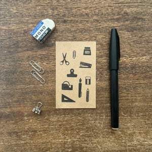 Mizushima Pocket Clear Stamp Set - Stationeries STJ-P-BU
