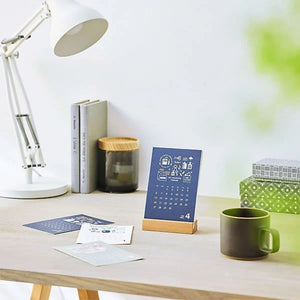 Eric Small Things Shinnippon 2025 Wood Base Desk Calendar NK-4112