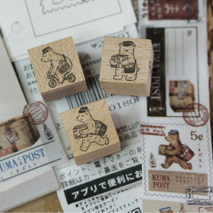 Black Milk Project Rubber Stamp - Mini Kuma Post - Bicycle