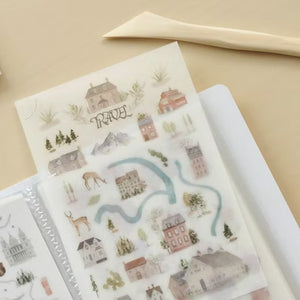 MU Print On Sticker Storage Folder - Nude Pink