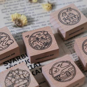 EileenTai.85 Rubber Stamp - Let's Go - Plane
