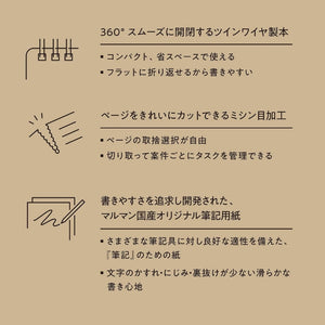 Mnemosyne x Kleid B7 Memo Pad - 7192 2mm Grid
