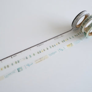 Yohaku Slim Washi Tape - L-023 Shirakabanomori