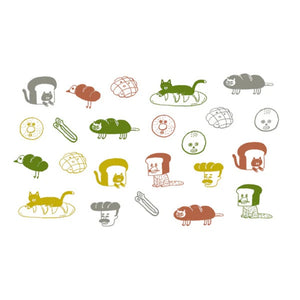 Mizushima x Shibata Keiko Flake Stickers - Bakery FS-NB