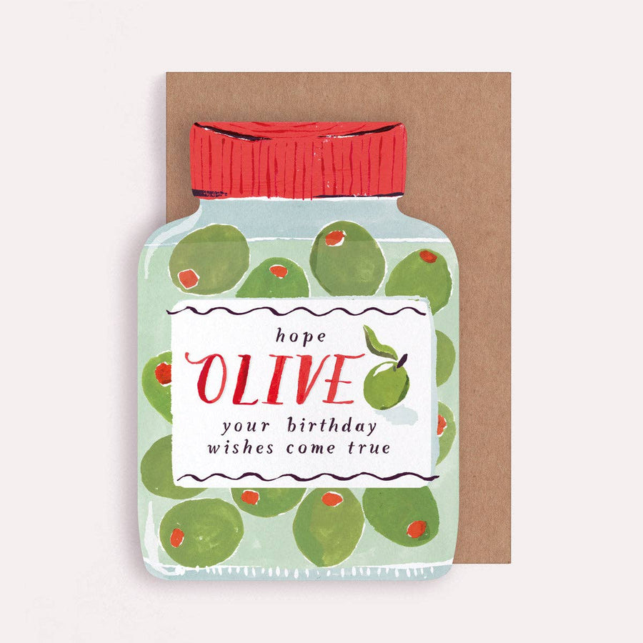 Sister Paper Co. - Olives Birthday Card | Olive Jar Birthday Card