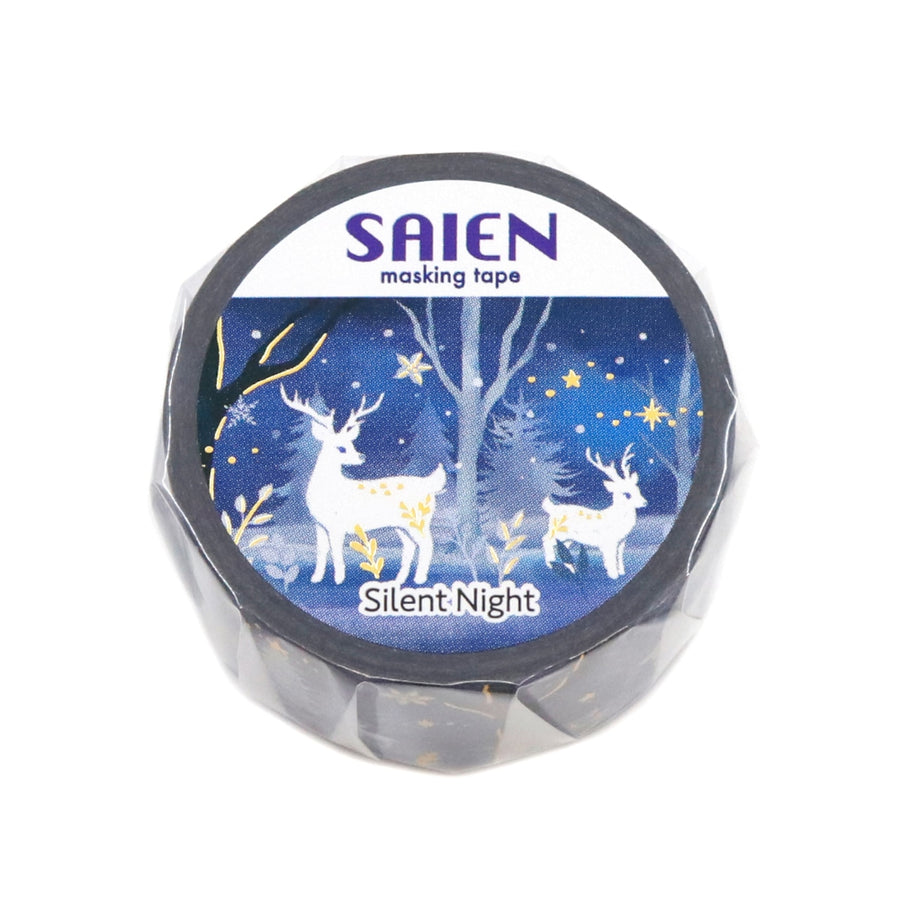 SAIEN Washi Tape Gold Foil - Winter 2026 Silent Night