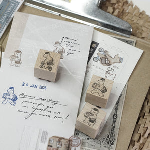 Black Milk Project Rubber Stamp - Mini Kuma Post - Delivery