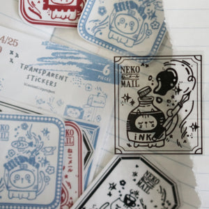 Black Milk Project Neko Mail - PET Label Sticker Pack