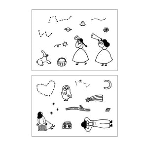 Mizushima x Necktie Clear Stamp Boxed Set - Searching for Stars STJ-Z-HS