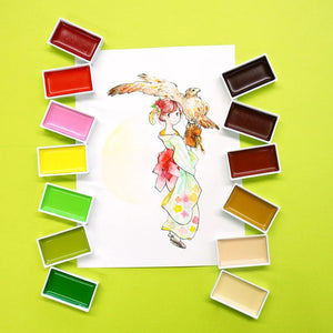 Kuretake Watercolour Gansai Tambi Set (18 colours) - MC20/18V