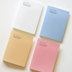 MU Print On Sticker Storage Folder - Nude Pink