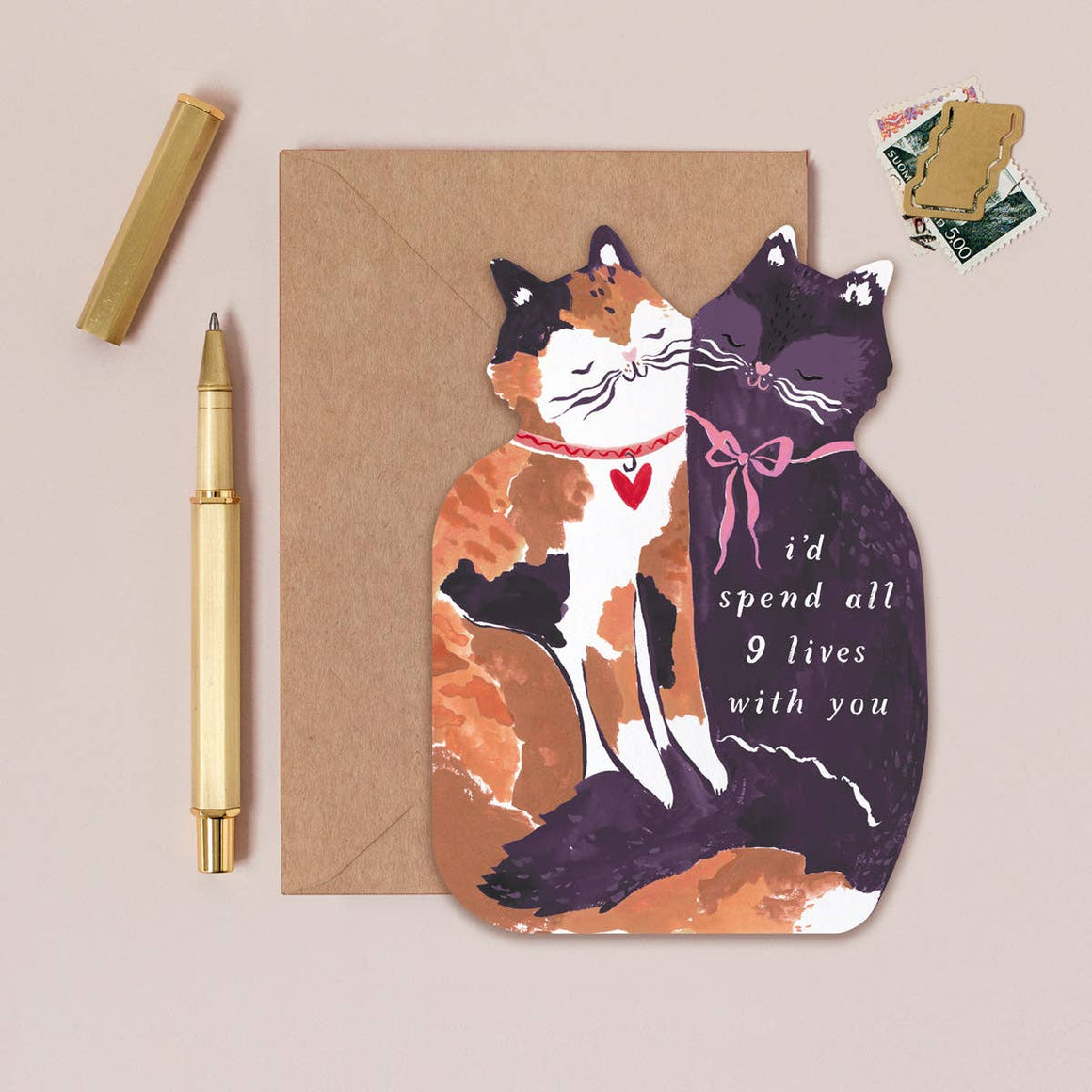 Sister Paper Co. - Nine Lives Cats Cards | Love Cards | Cat Anniversary Cards