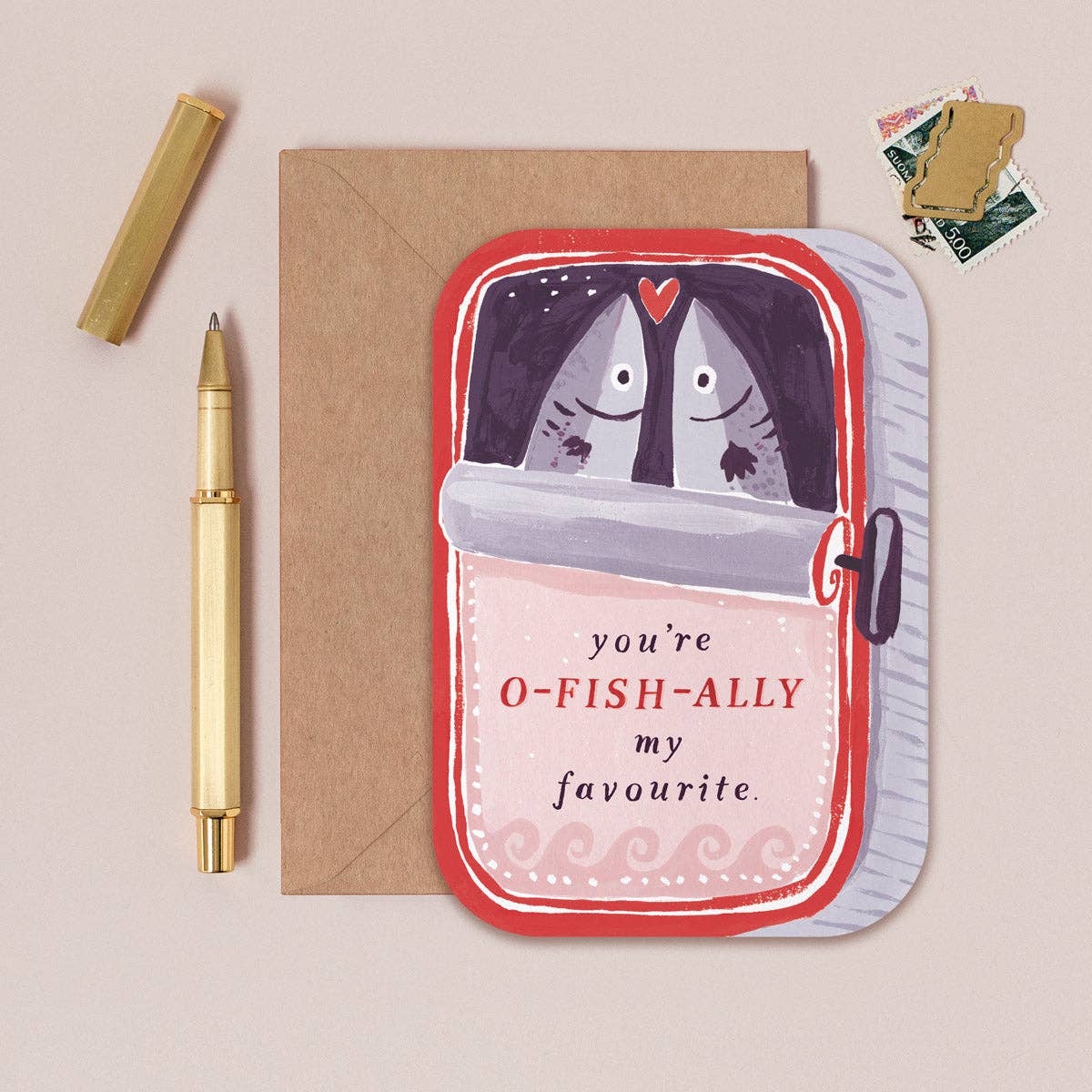 Sister Paper Co. - Sardines You're My Favourite Card | Valentines Cards