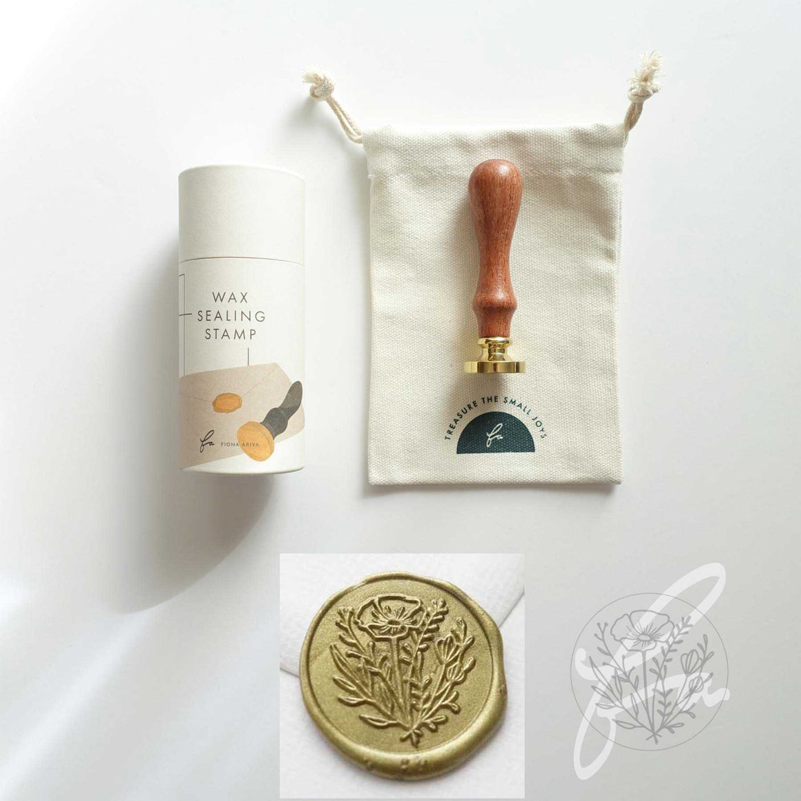 Fiona Ariva - Wild Flower Wax Seal Stamp Kit