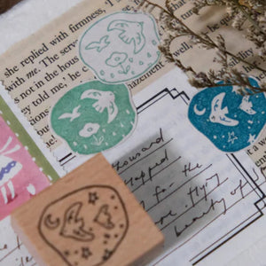 EileenTai.85 Rubber Stamp - Birds Day & Night - Set B