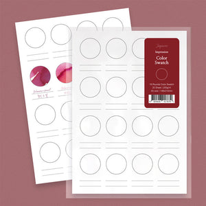 Wearingeul A5 Ink Color Swatch Paper - 16 Rounds