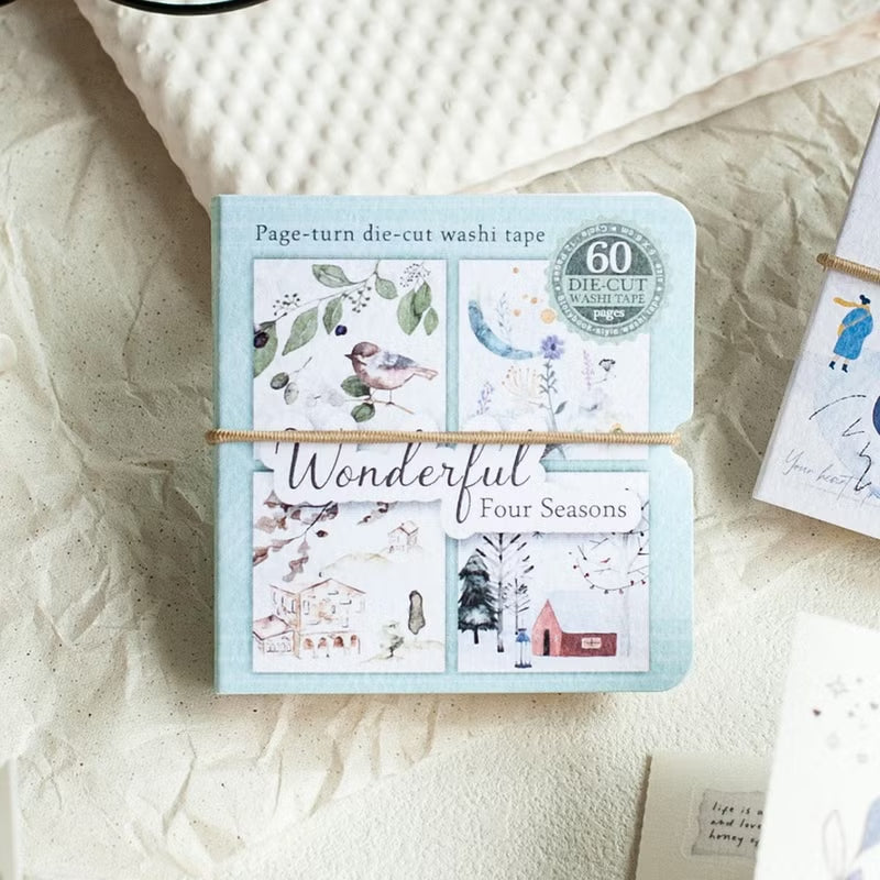 MU Die Cut Washi Tape Book - Beautiful Four Seasons BOOK-007