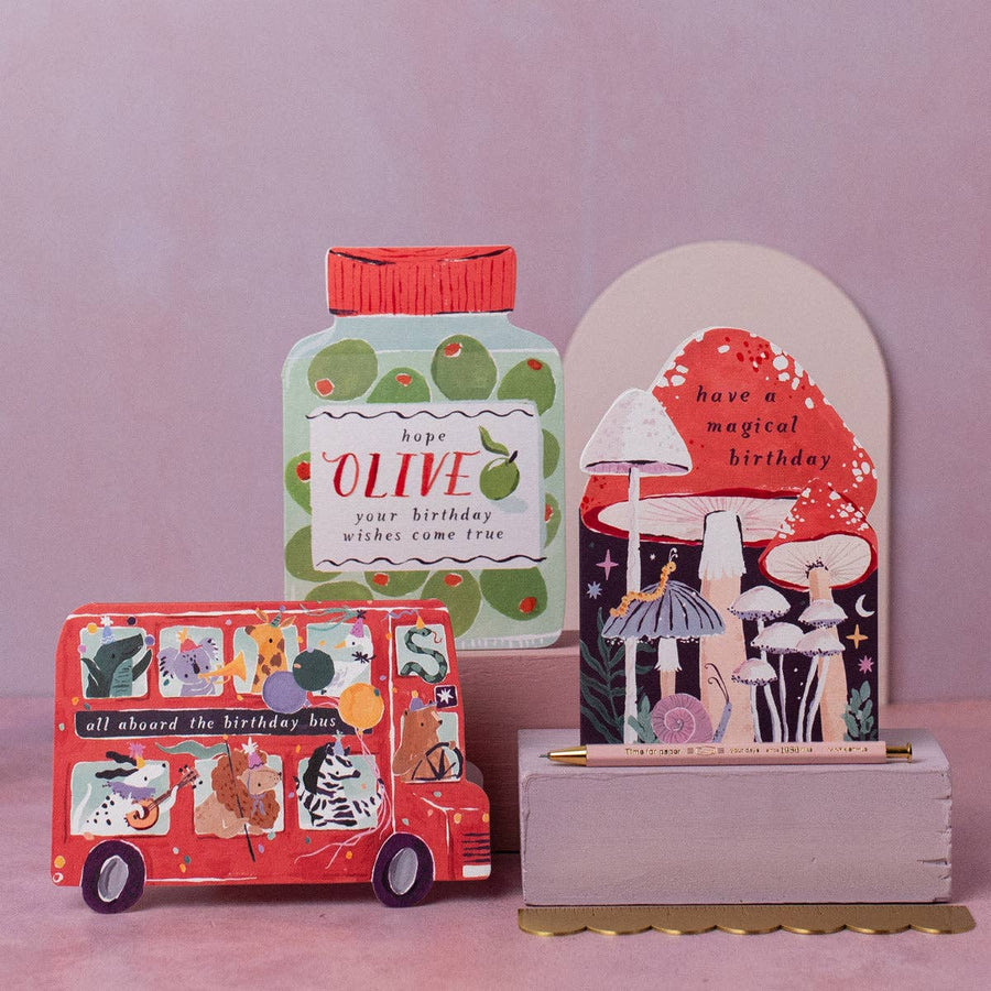 Sister Paper Co. - Party Bus Kids Birthday Card | Childrens Greeting Card